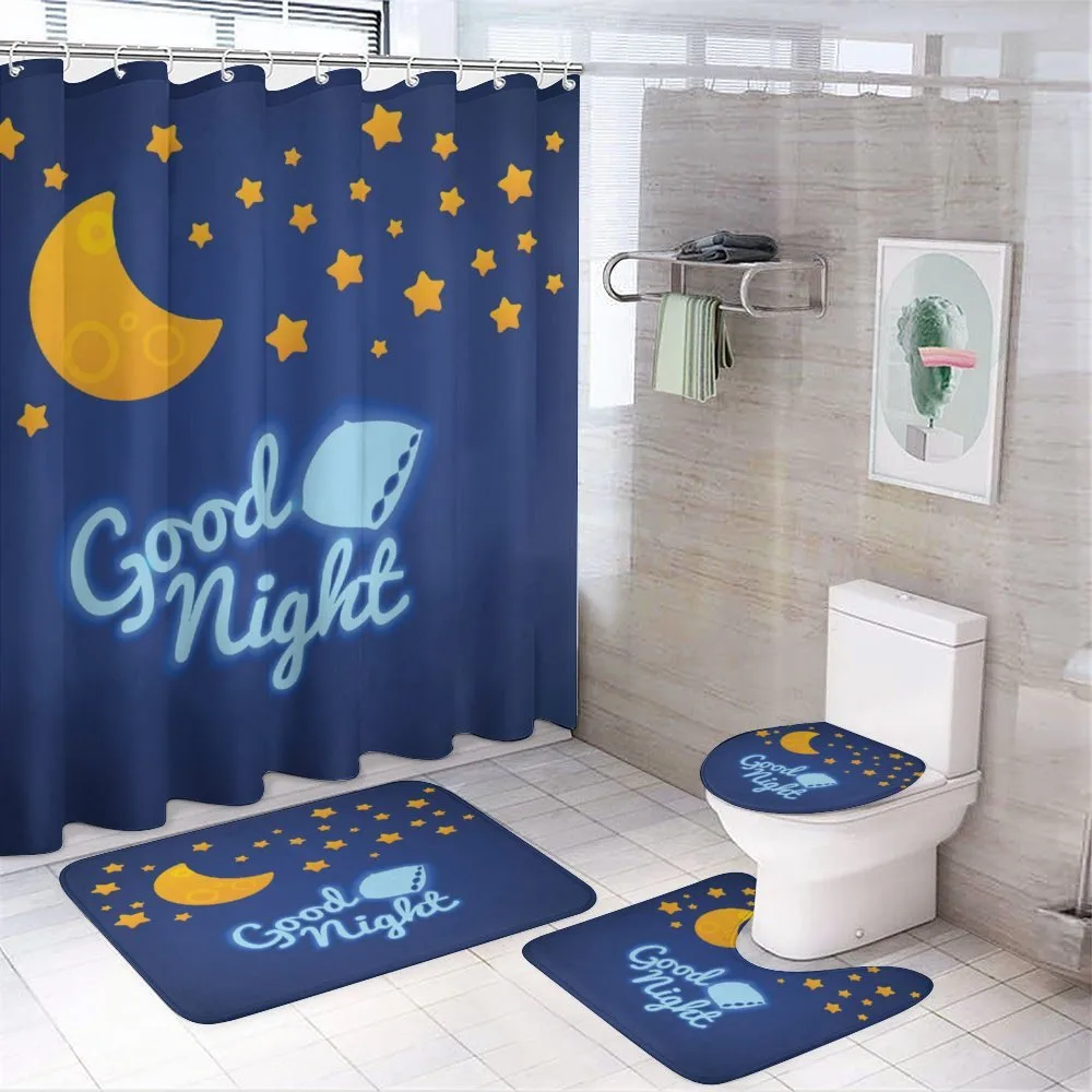 Nursery Bed Time Graphic — 4-Piece Bathroom Set preview