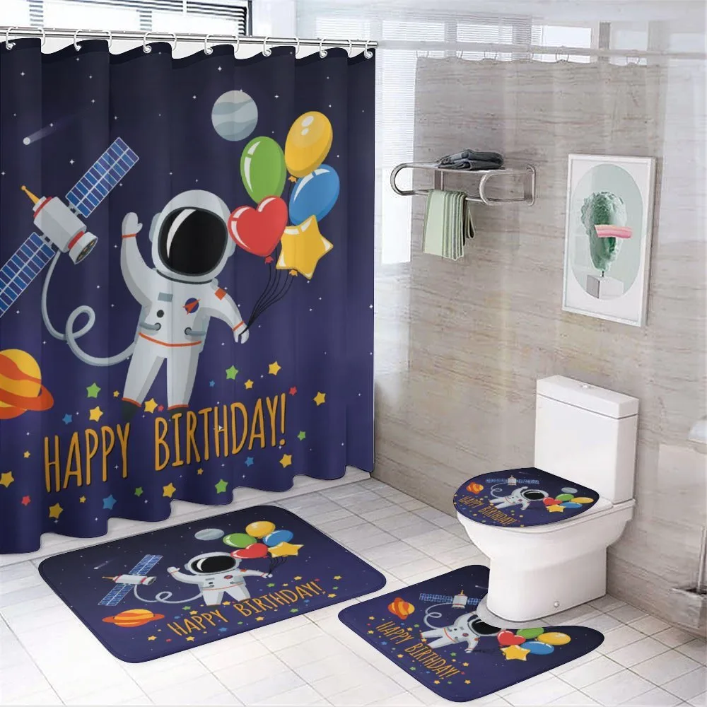 Astronaut Balloon — 4-Piece Bathroom Set preview