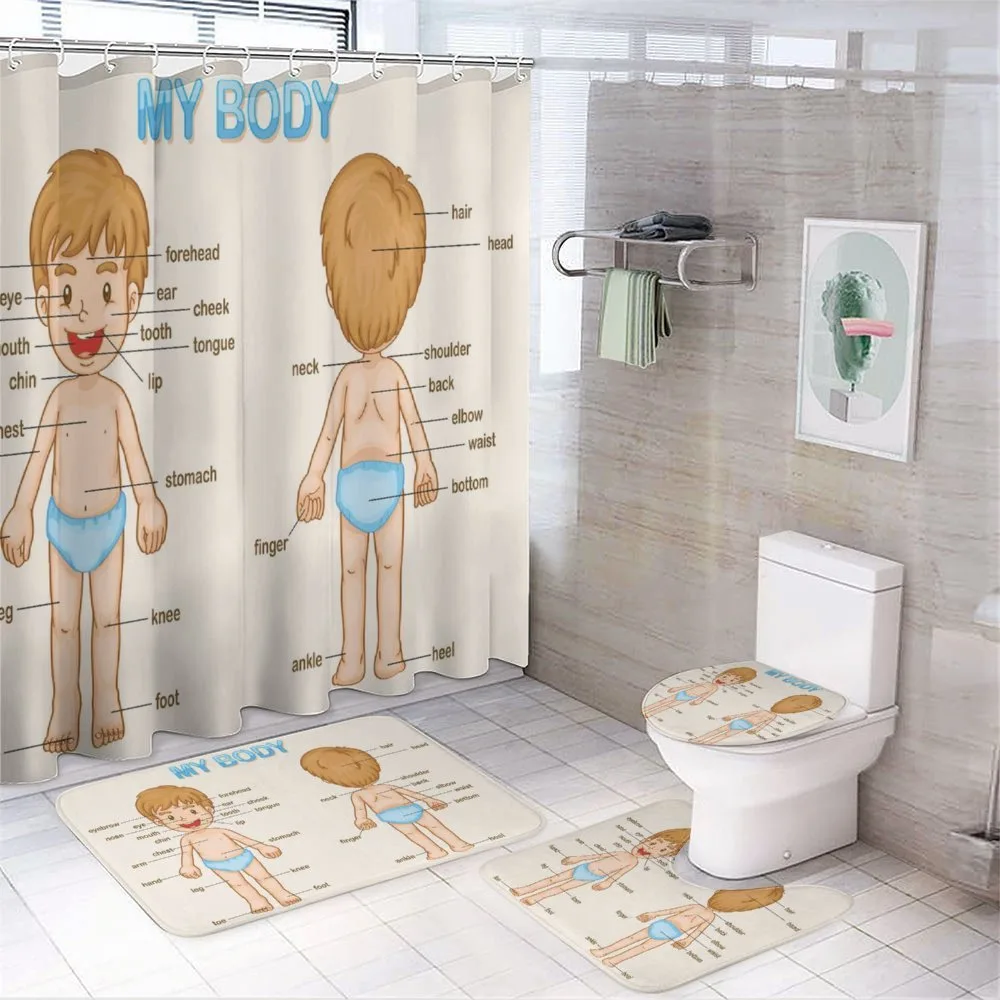 Parts of the Body — 4-Piece Bathroom Set preview