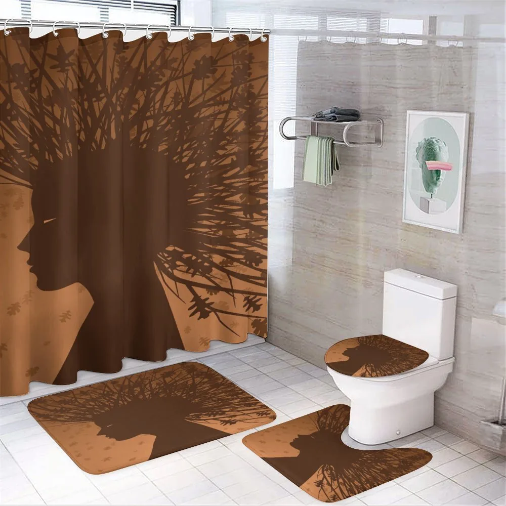 Autumnal Elements Hair — 4-Piece Bathroom Set preview