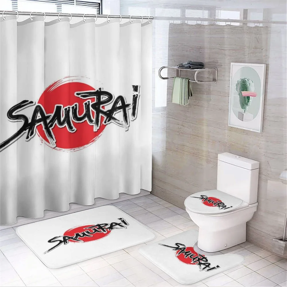 Samurai Lettering Sun — 4-Piece Bathroom Set preview