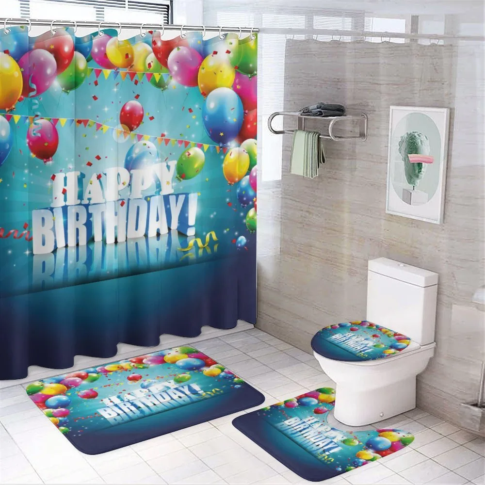 Surprise Party 3D Text — 4-Piece Bathroom Set preview
