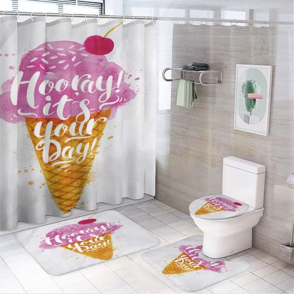 Words Cherry — 4-Piece Bathroom Set preview