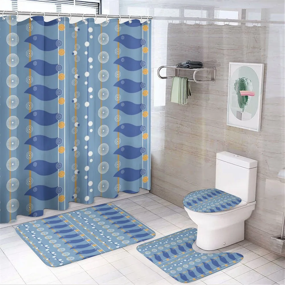 Abstract Sea — 4-Piece Bathroom Set preview