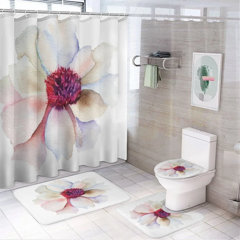Flower Blossom Art — 4-Piece Bathroom Set preview