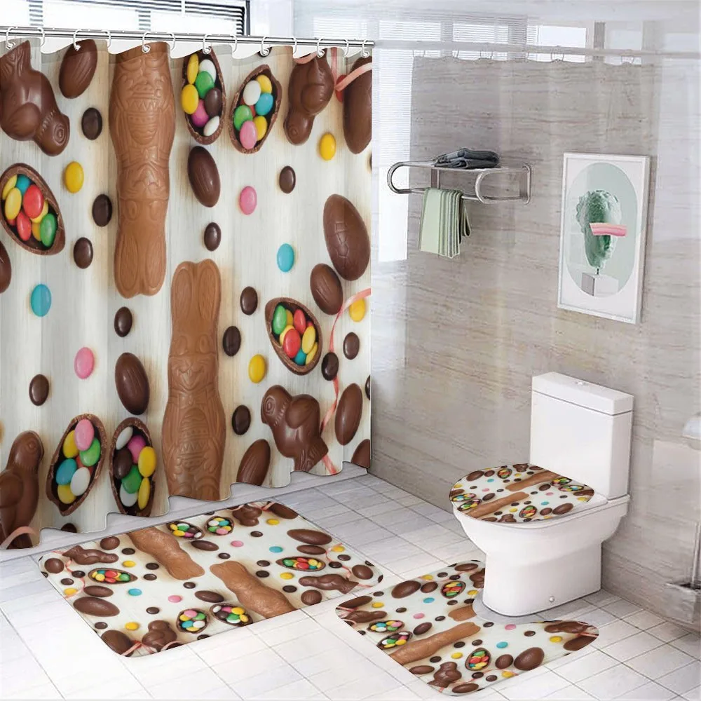 Choco Rabbits — 4-Piece Bathroom Set preview