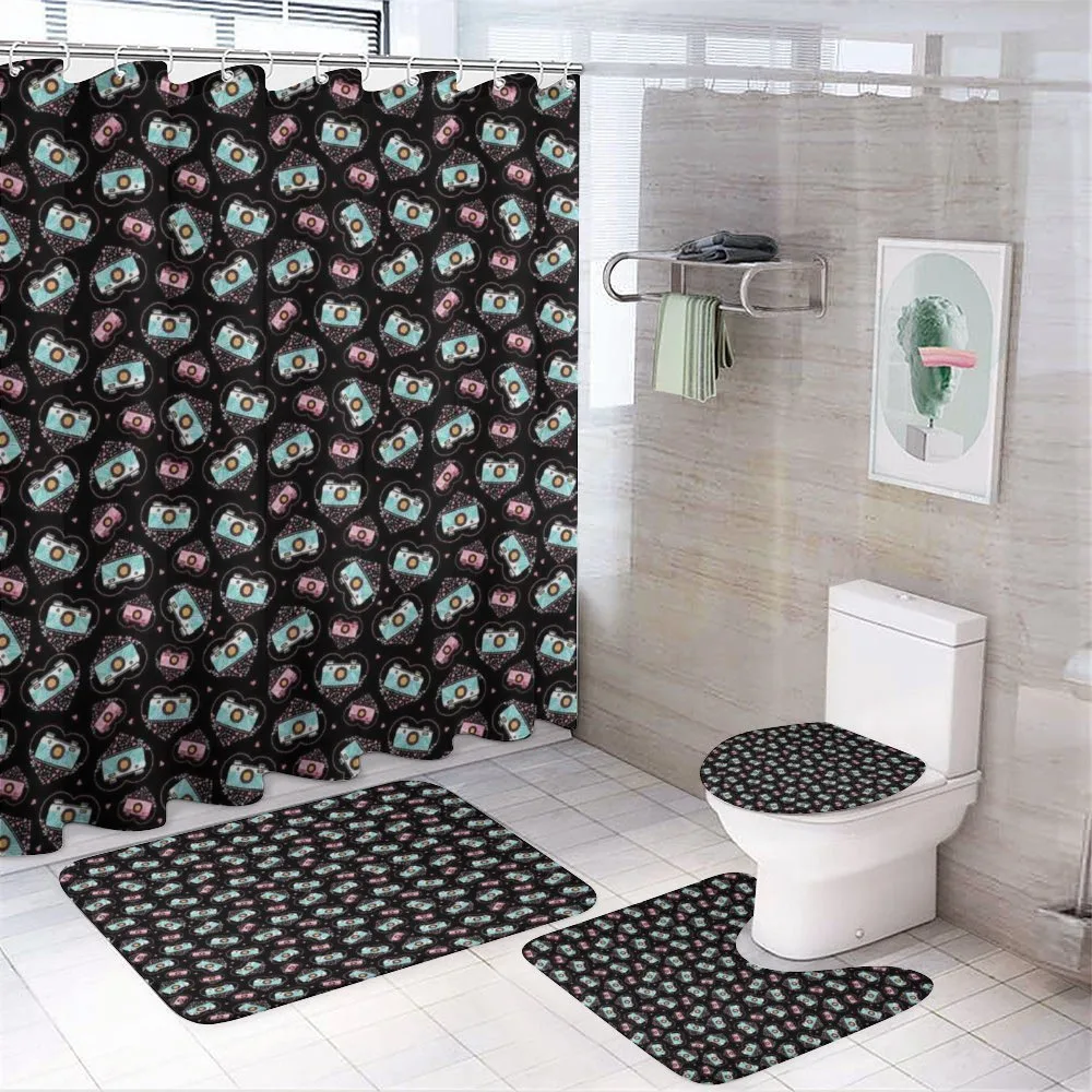 Valentines Romantic Hearts — 4-Piece Bathroom Set preview