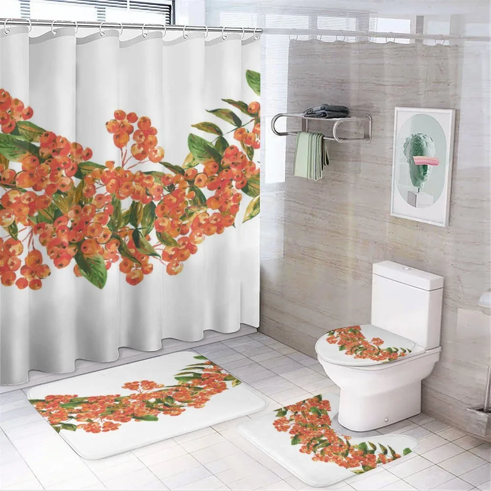 Border Full of Berries — 4-Piece Bathroom Set preview
