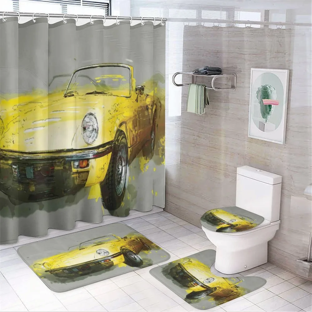 Vintage Retro Style Cuban — 4-Piece Bathroom Set preview