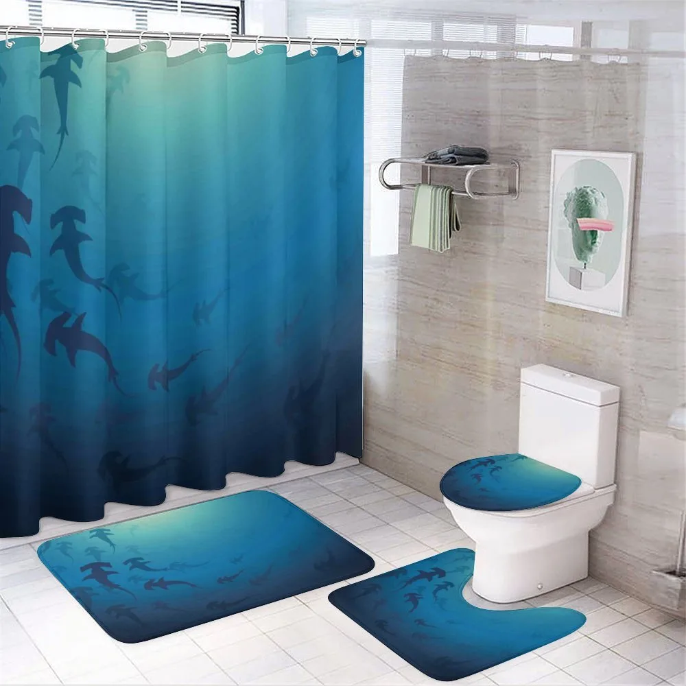 Hammerhead Shark — 4-Piece Bathroom Set preview