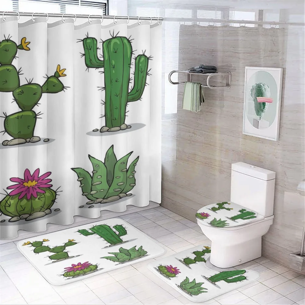 Mexican Flora Pattern — 4-Piece Bathroom Set preview