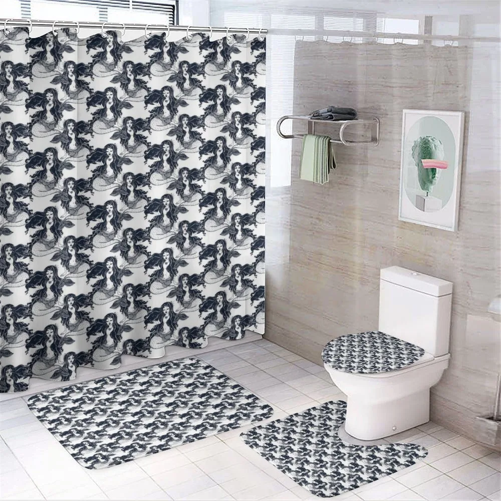 Mystical Long Haired Girl — 4-Piece Bathroom Set preview