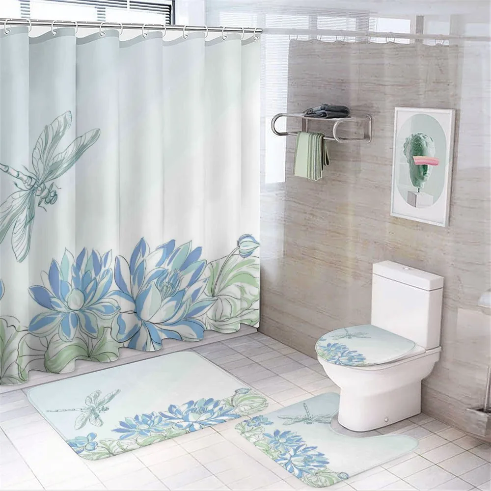 Waterlilies Nature — 4-Piece Bathroom Set preview