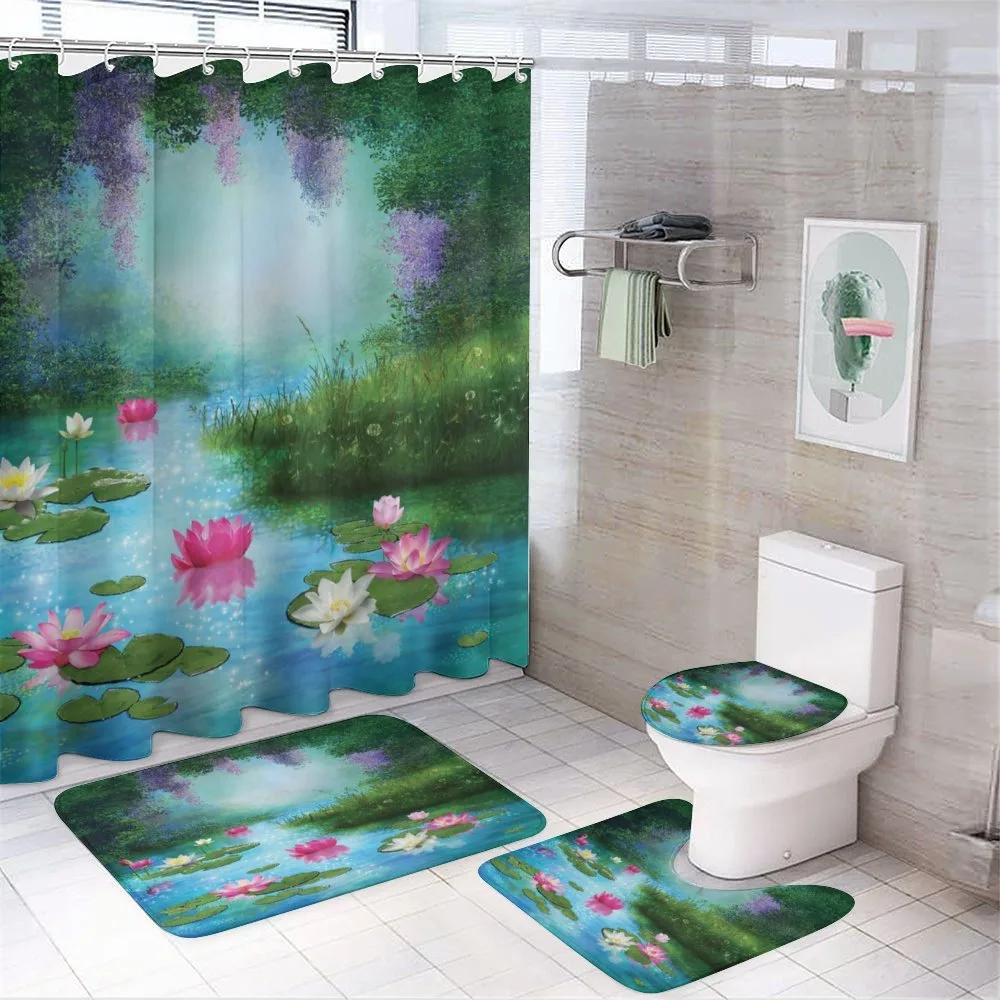 Fantasy Pond Water Lily — 4-Piece Bathroom Set preview