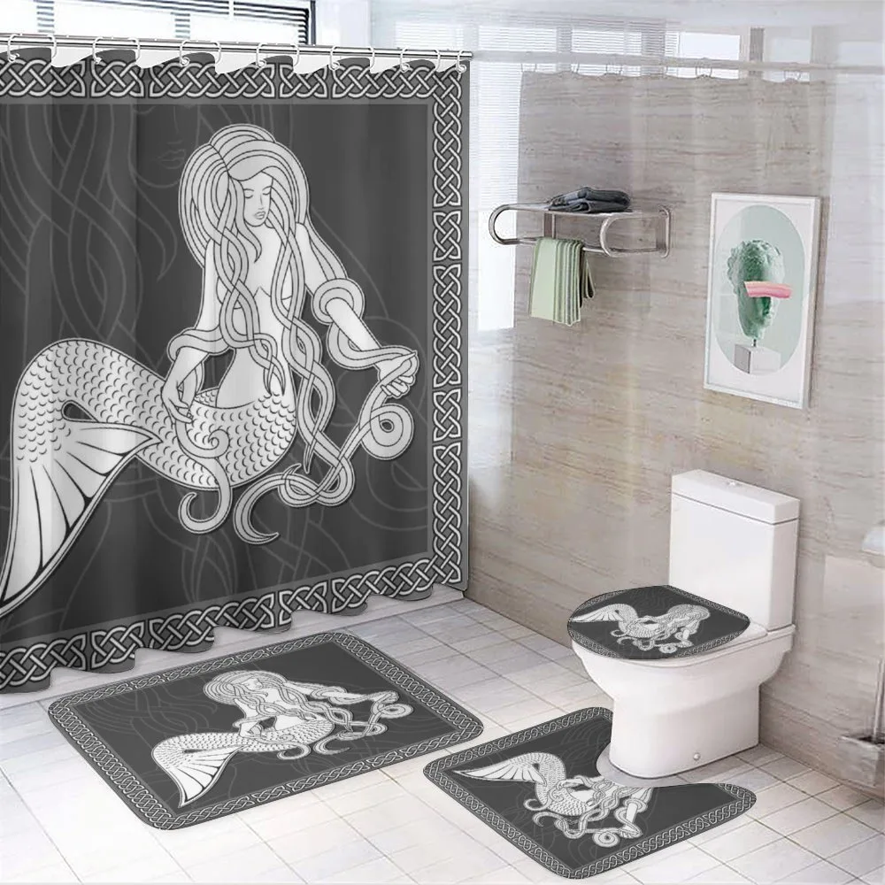Retro Celtic Borders — 4-Piece Bathroom Set preview
