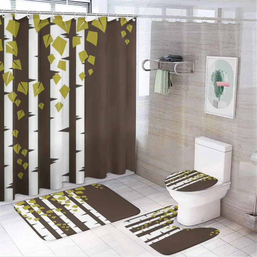 Silhouette of Tree — 4-Piece Bathroom Set preview