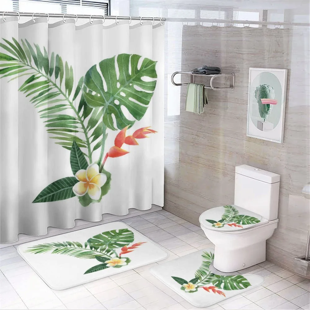 Blooming Tropical Fern — 4-Piece Bathroom Set preview