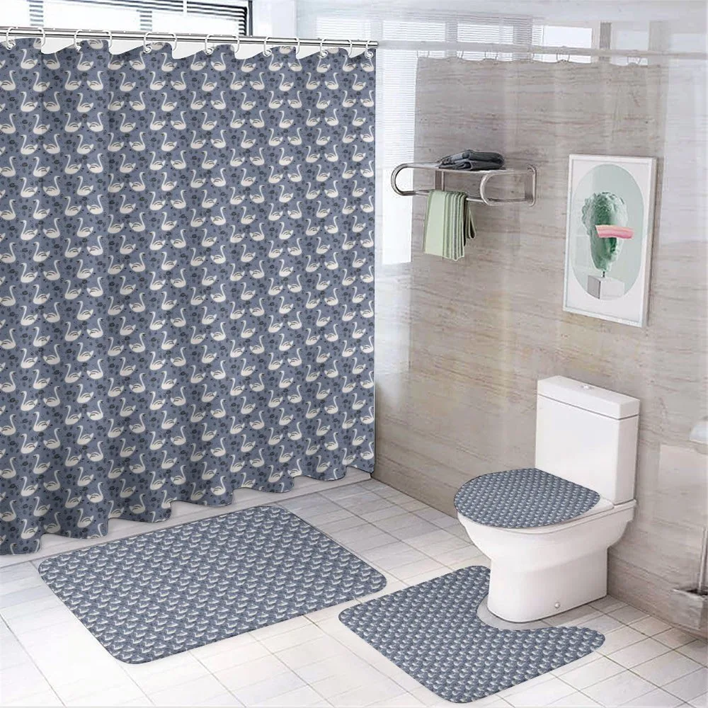 Delicate Lake Animal Lotus — 4-Piece Bathroom Set preview