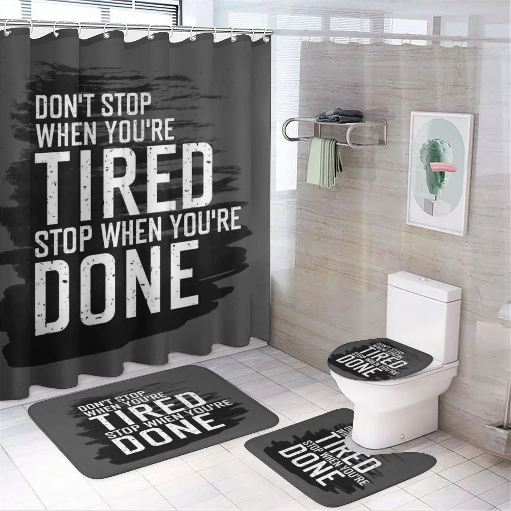 Dont Stop Keep Moving — 4-Piece Bathroom Set preview