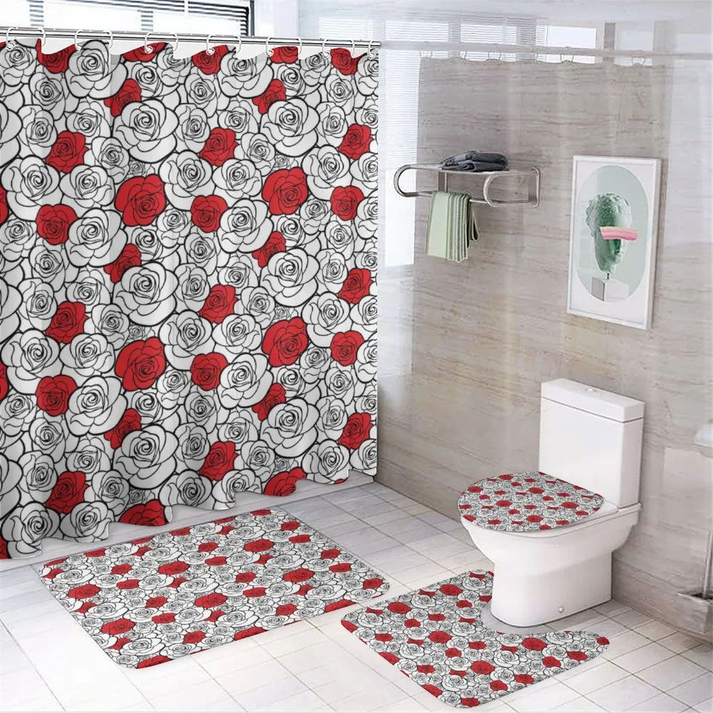 Roses Love Blossom — 4-Piece Bathroom Set preview