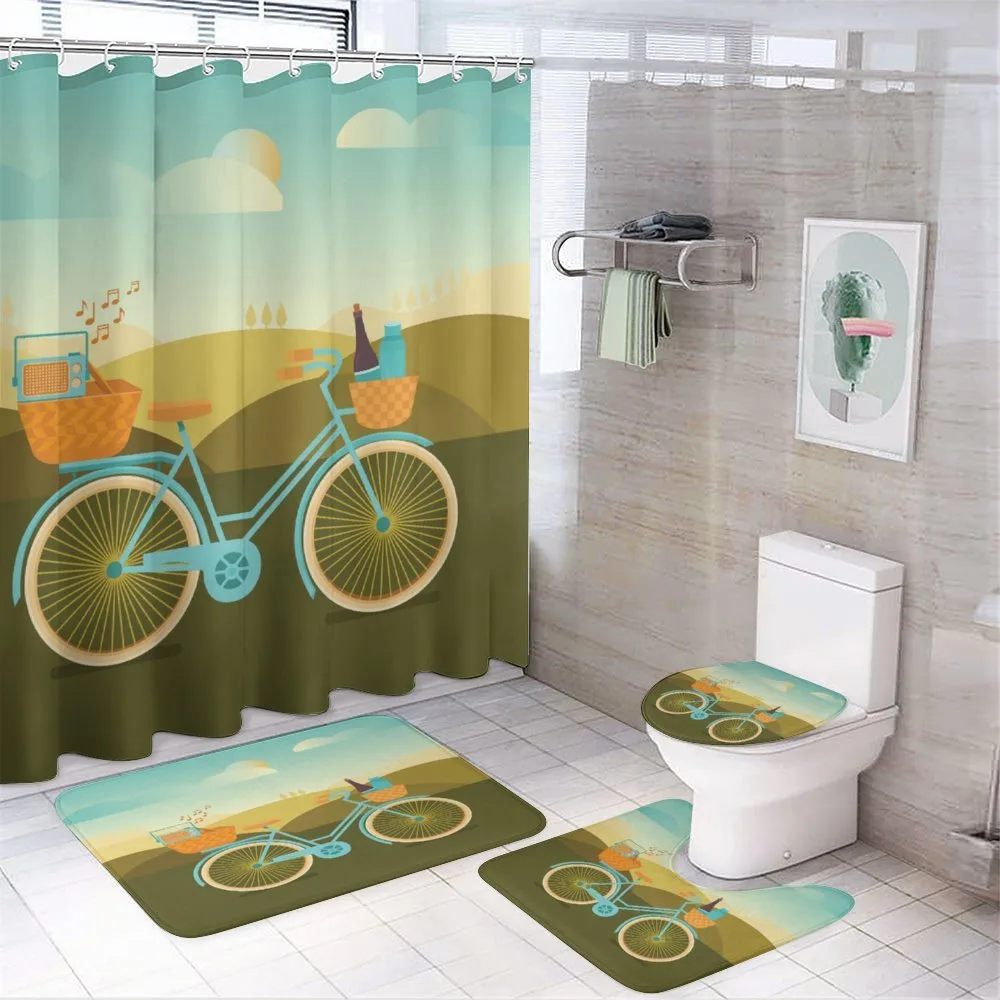 Camping Picnic Themed Bike — 4-Piece Bathroom Set preview