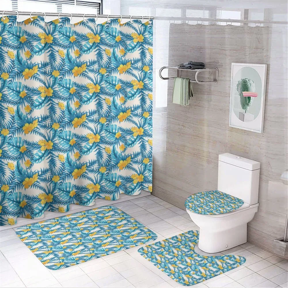 Exotic Leaf Monstera Palm — 4-Piece Bathroom Set preview