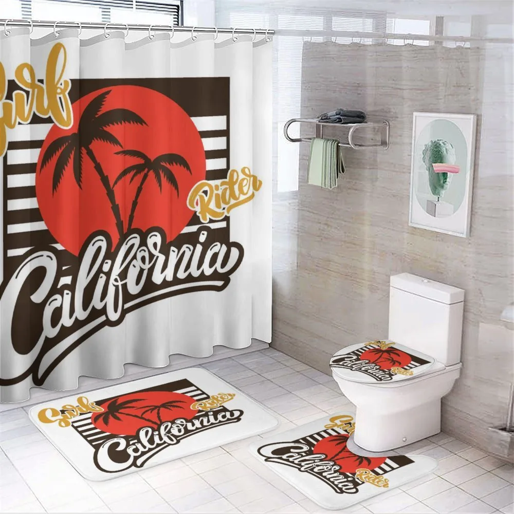 Surfer California Art — 4-Piece Bathroom Set preview