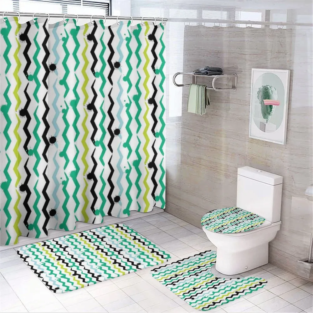 Paint Splashes Abstract — 4-Piece Bathroom Set preview