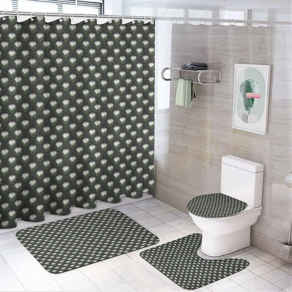Floral Exotic Proteas — 4-Piece Bathroom Set preview