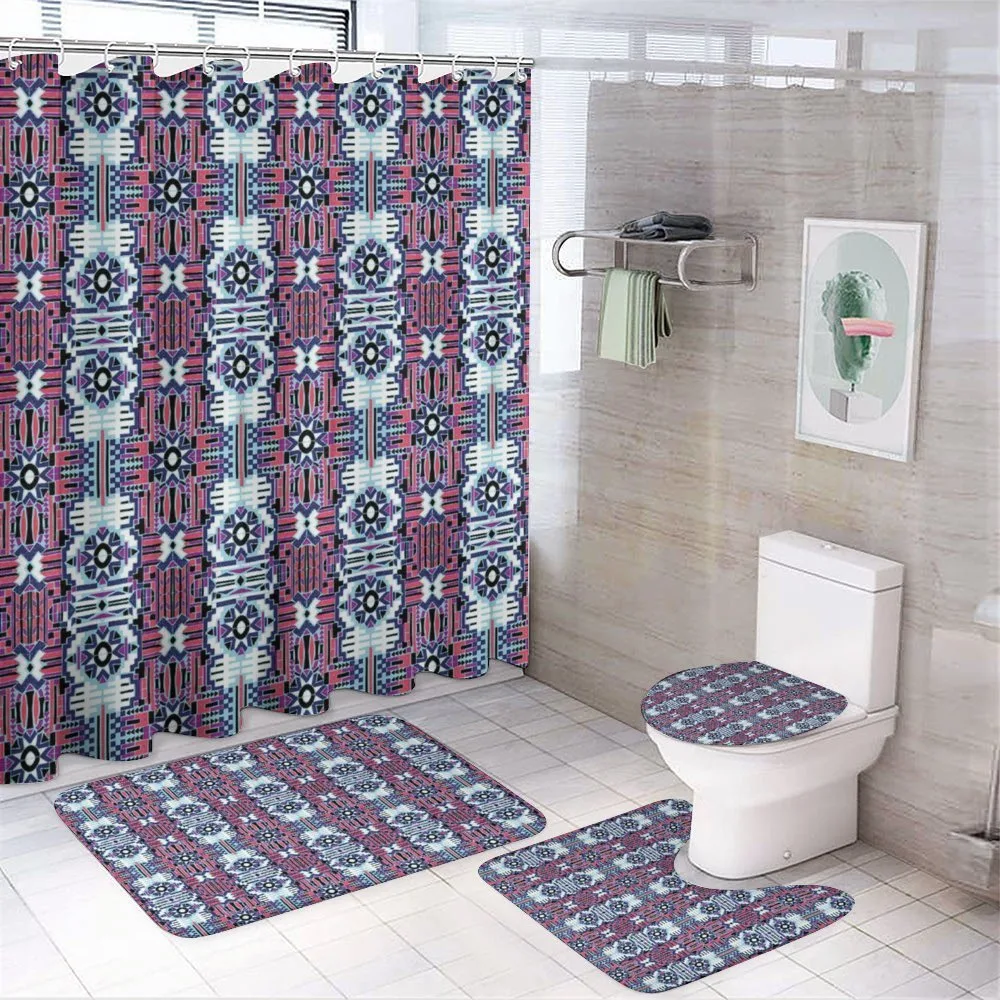 Rhythmic Modernized Tribal — 4-Piece Bathroom Set preview