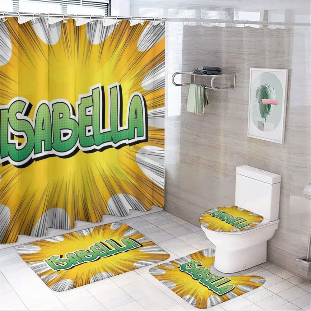 American Birth Name — 4-Piece Bathroom Set preview