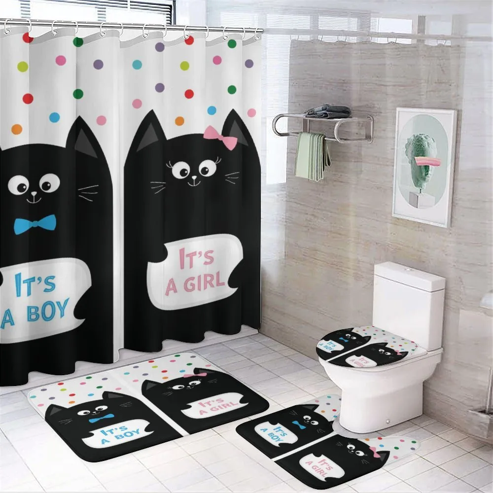 It's a Boy Baby Kitty — 4-Piece Bathroom Set preview