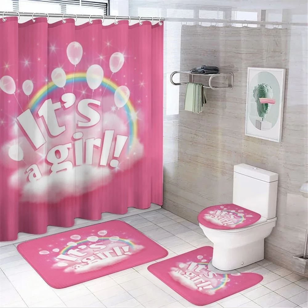Its a Girl Words — 4-Piece Bathroom Set preview