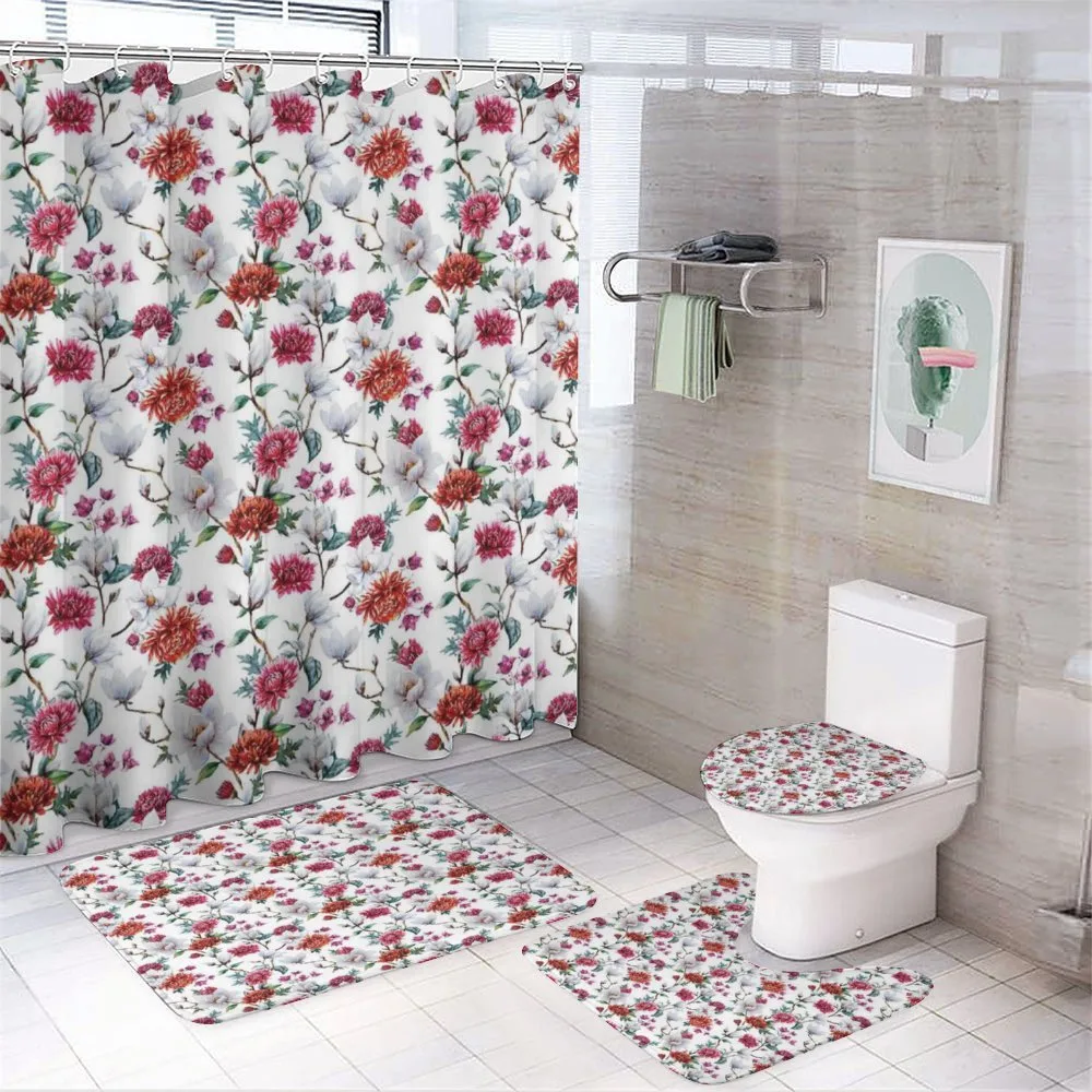 Romantic Magnolia Nature — 4-Piece Bathroom Set preview