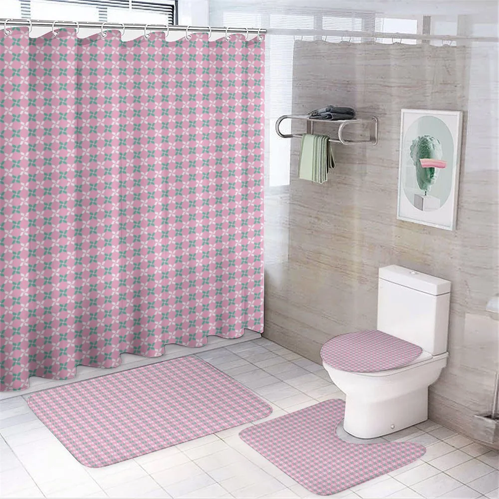 Spring Flowers Chain — 4-Piece Bathroom Set preview