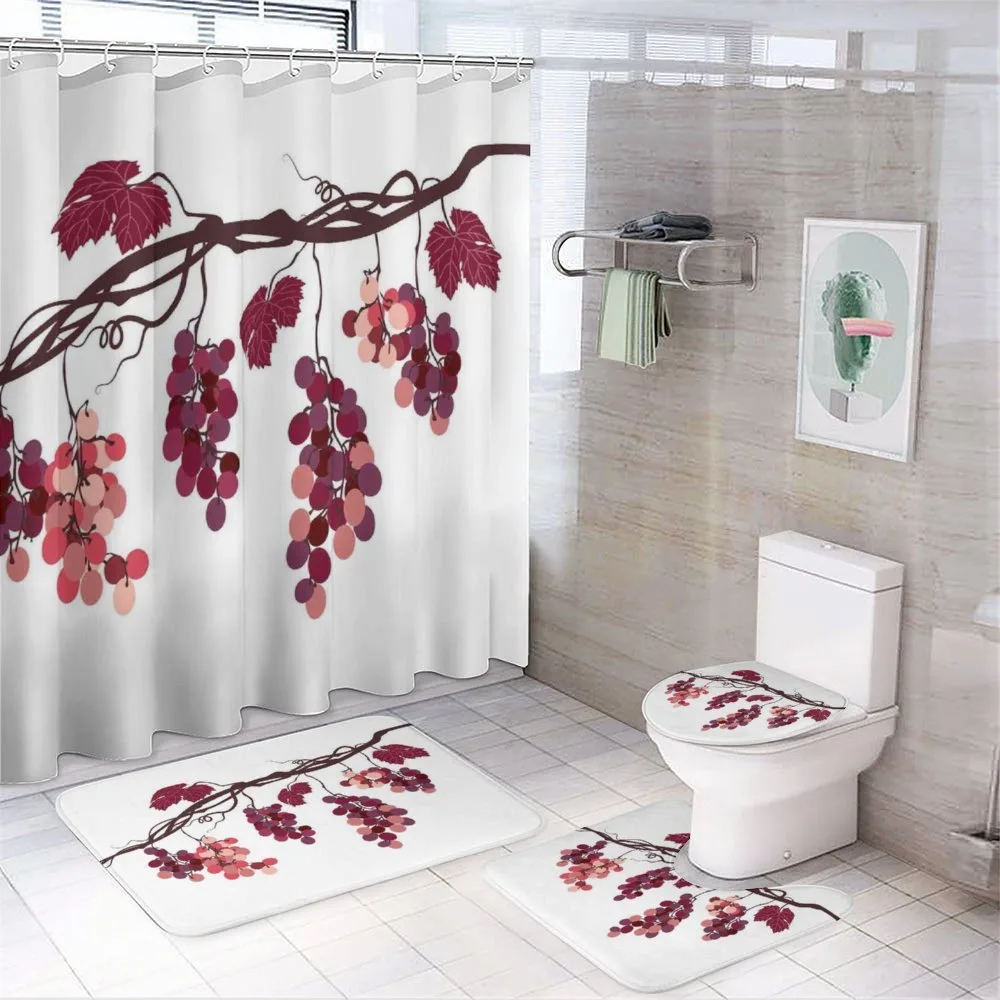 Vine Colorful Grapes — 4-Piece Bathroom Set preview