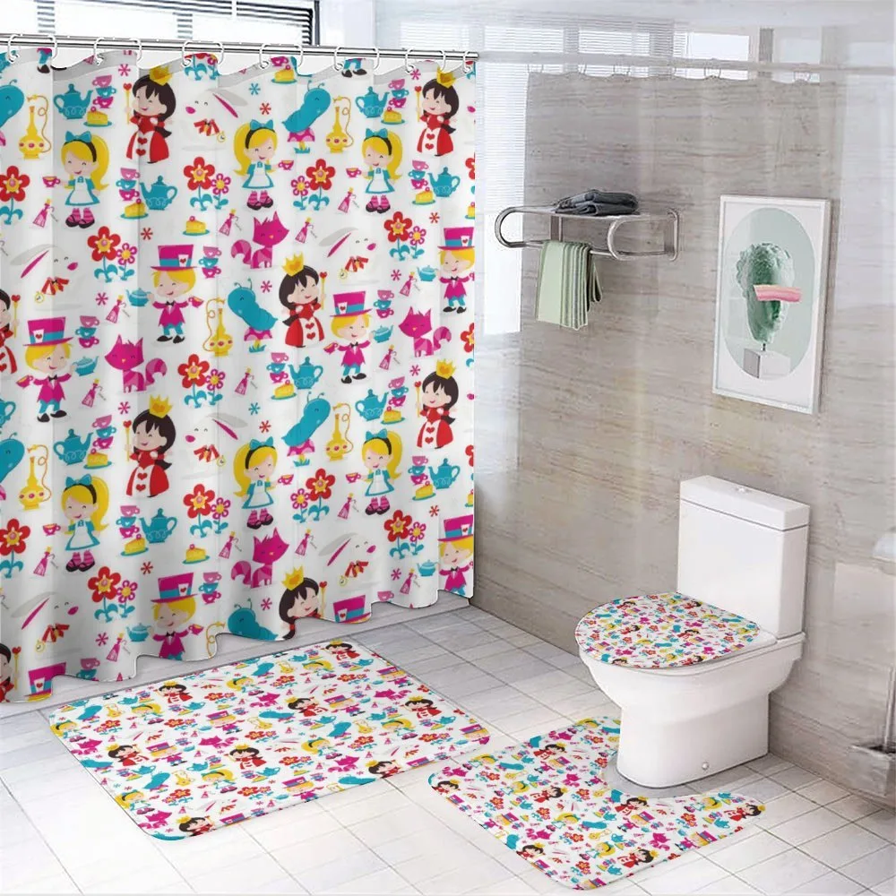 Cartoon Queen Rabbit — 4-Piece Bathroom Set preview