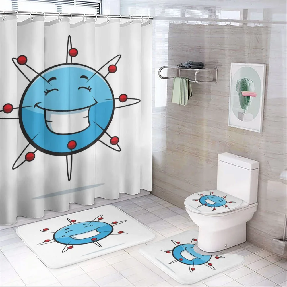 Scientific Cheerful Particle — 4-Piece Bathroom Set preview