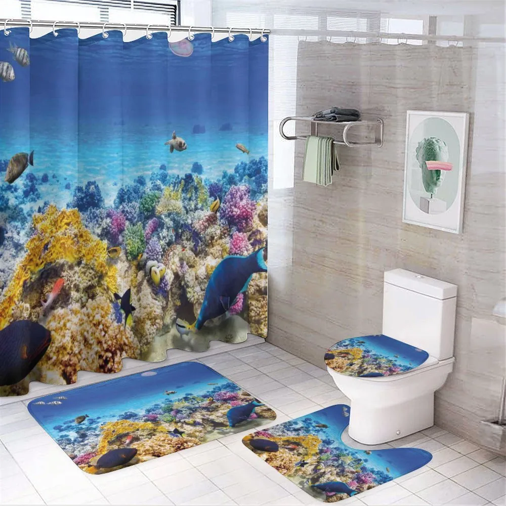 Ocean Corals Goldfish — 4-Piece Bathroom Set preview