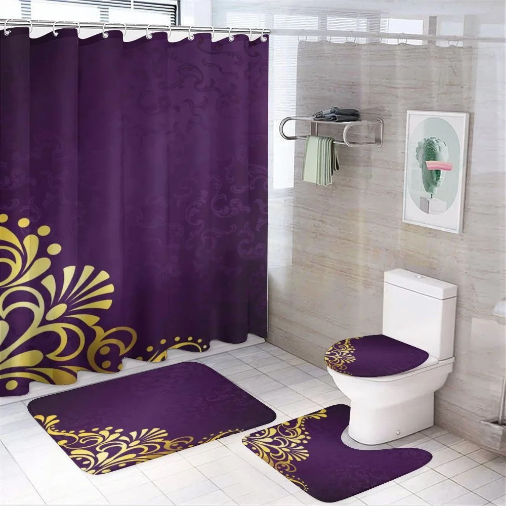 Curvy Ornament — 4-Piece Bathroom Set preview