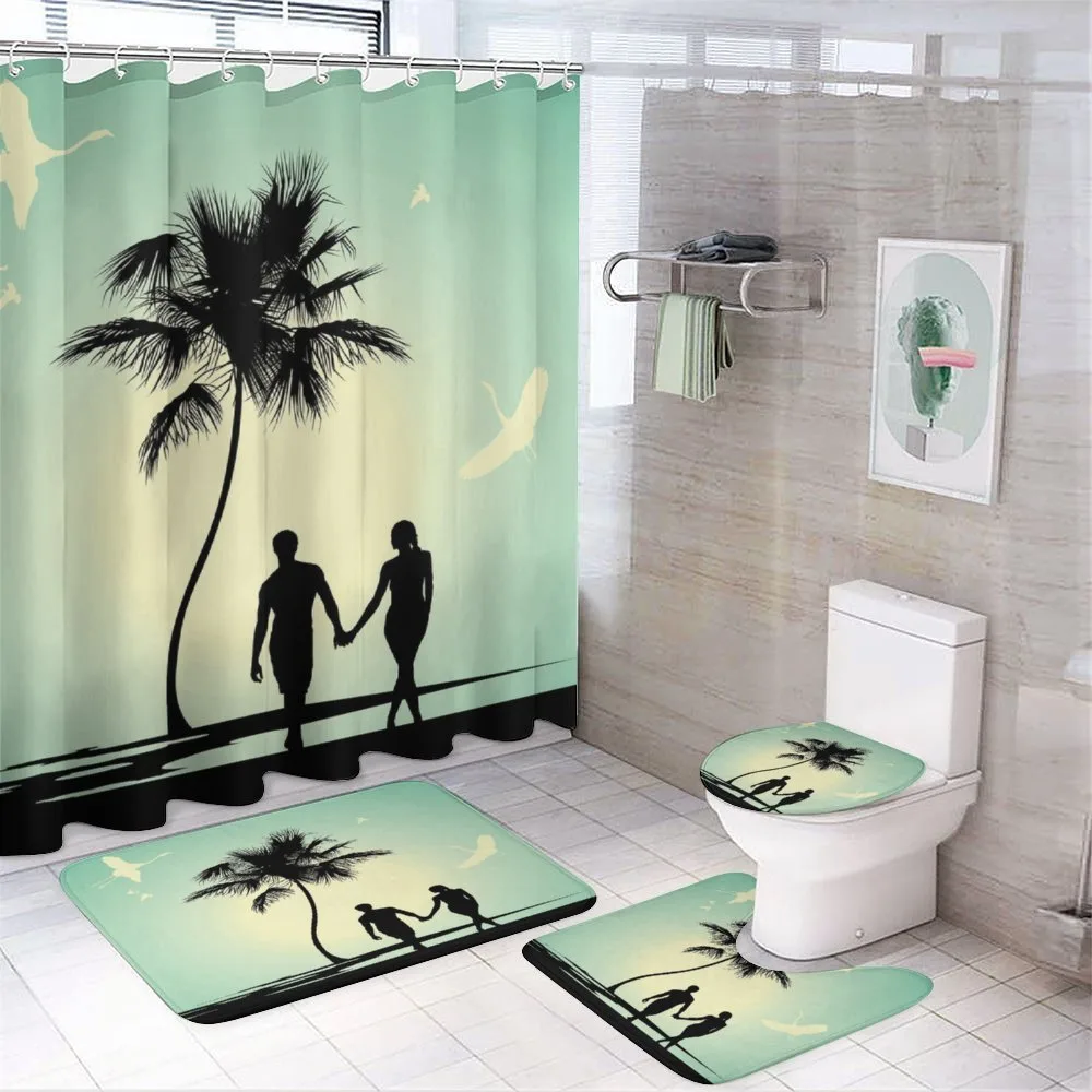 Married Couple Walking — 4-Piece Bathroom Set preview