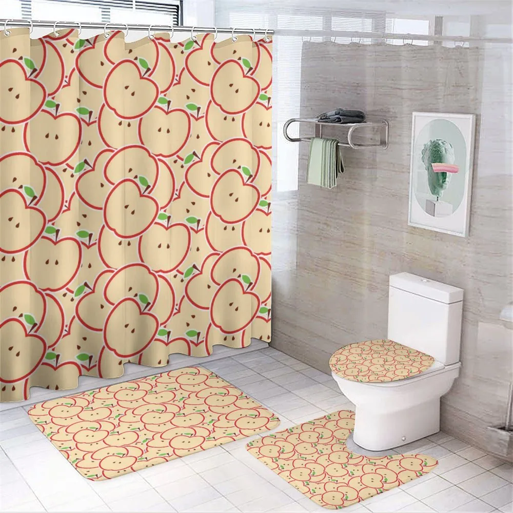 Organic Eating Cartoon — 4-Piece Bathroom Set preview