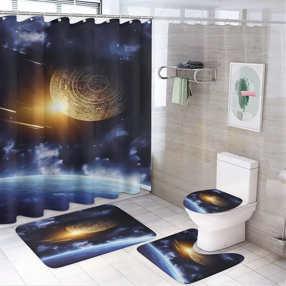Mystical Earth Landscape — 4-Piece Bathroom Set preview