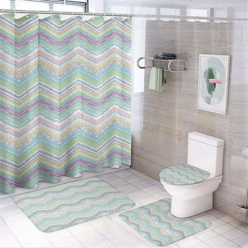 Chevron Ethnic — 4-Piece Bathroom Set preview
