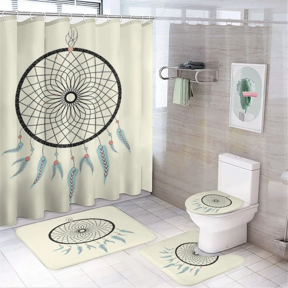 Grunge Style Dreamcatcher — 4-Piece Bathroom Set preview