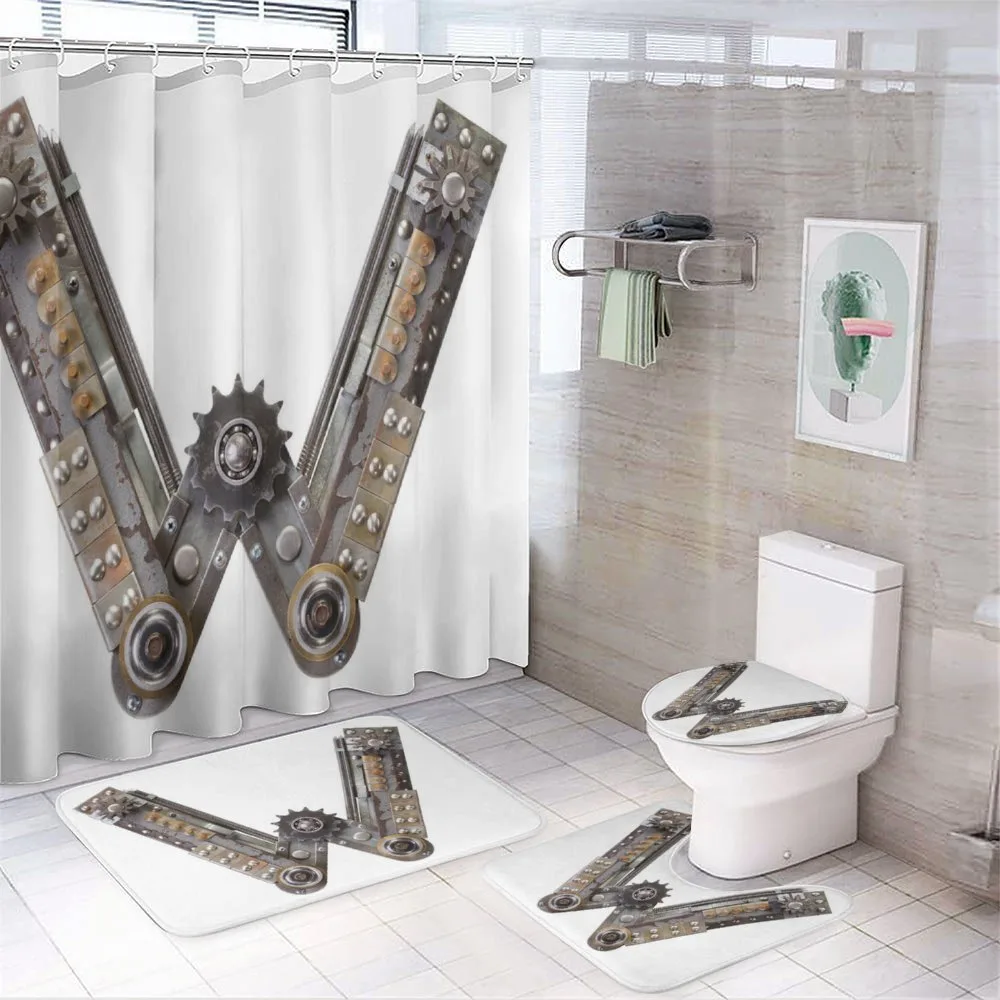 Machinery Art Letter — 4-Piece Bathroom Set preview