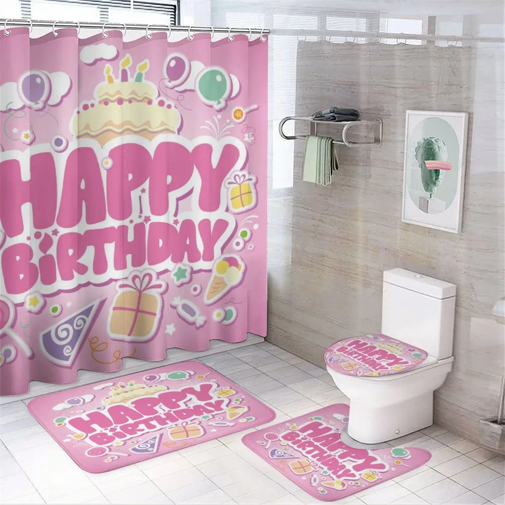 Cartoon Balloons — 4-Piece Bathroom Set preview