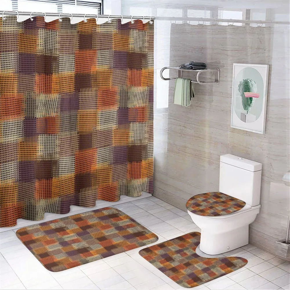 Digital Grunge Design — 4-Piece Bathroom Set preview