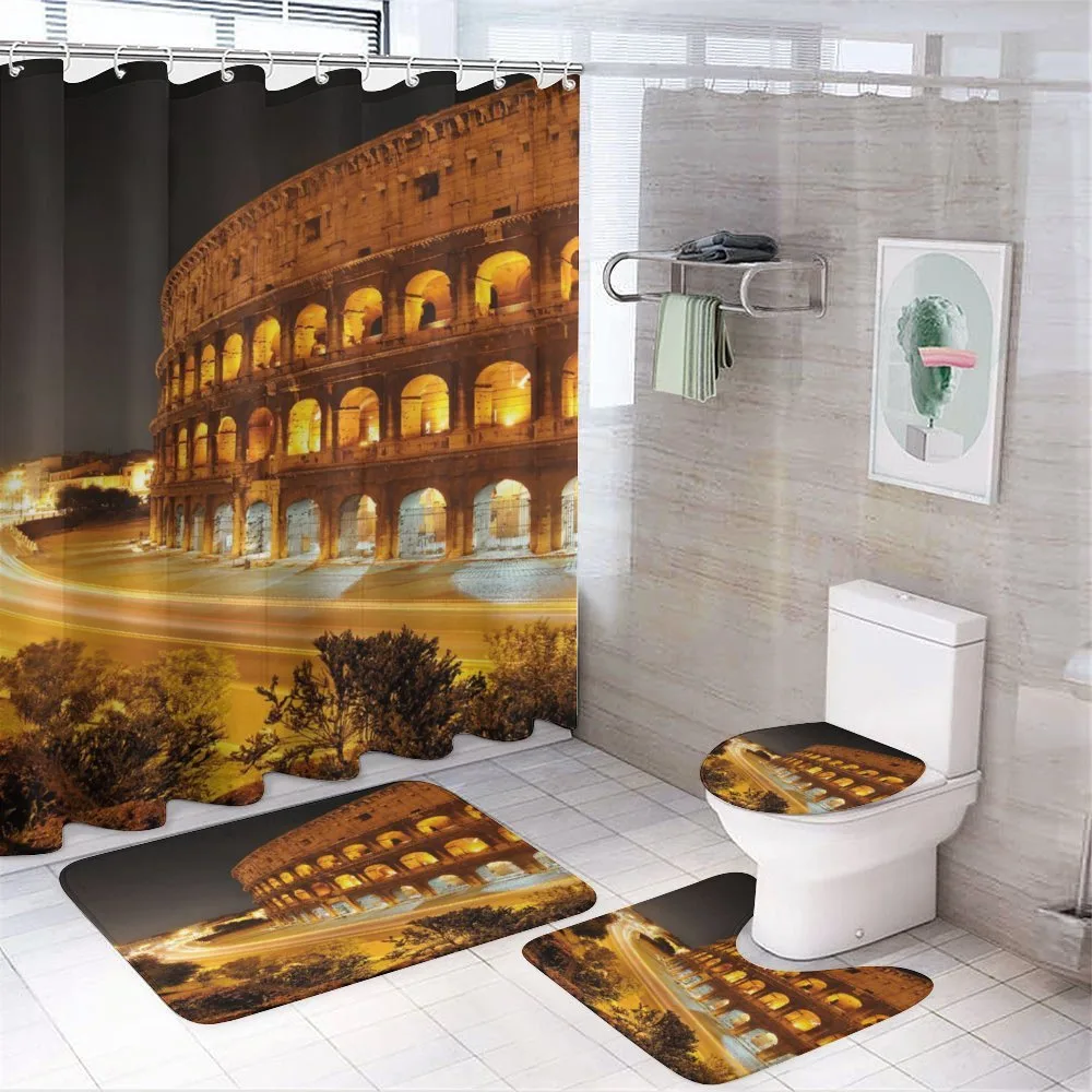 Colleseum at Night Rome — 4-Piece Bathroom Set preview