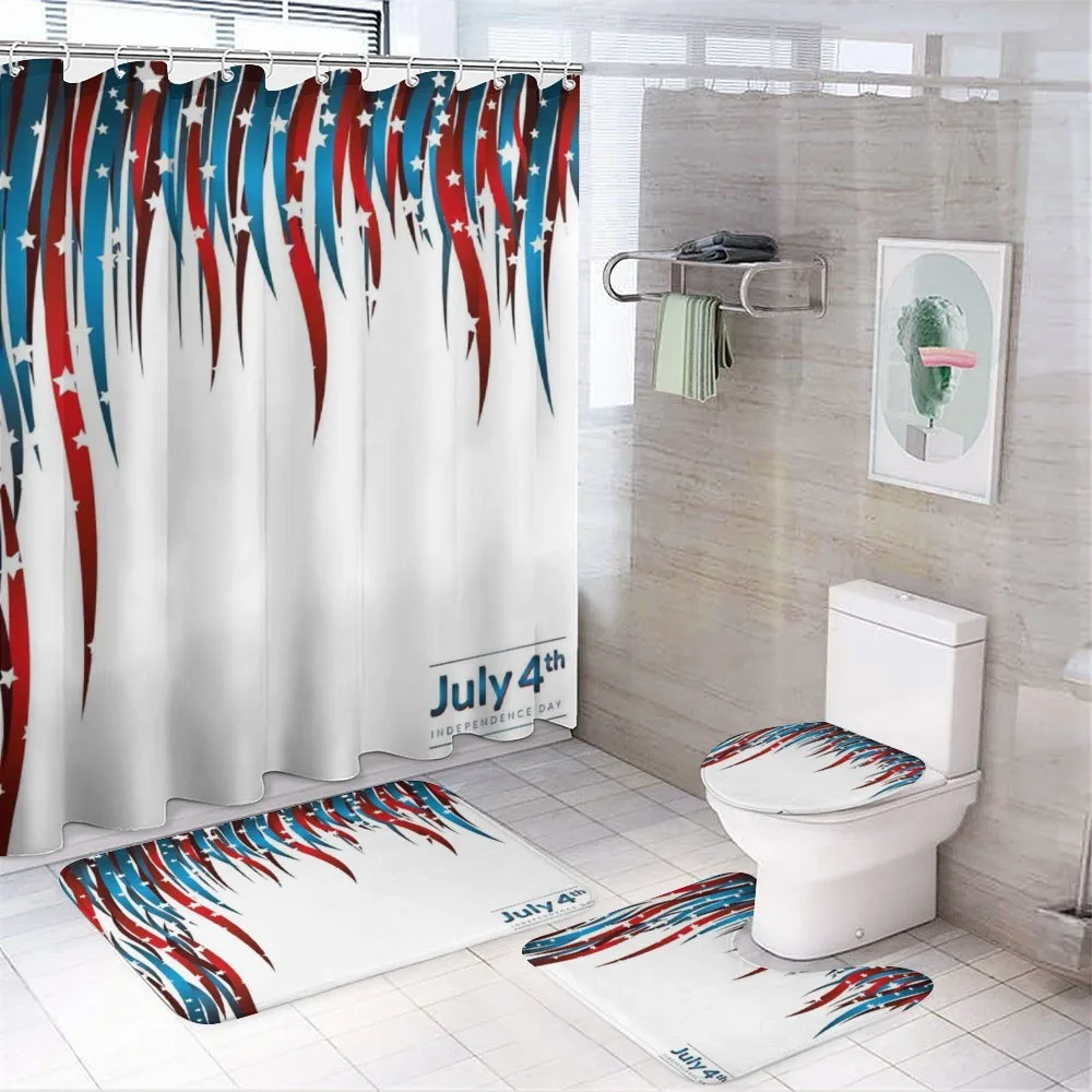 Swirled Banners — 4-Piece Bathroom Set preview